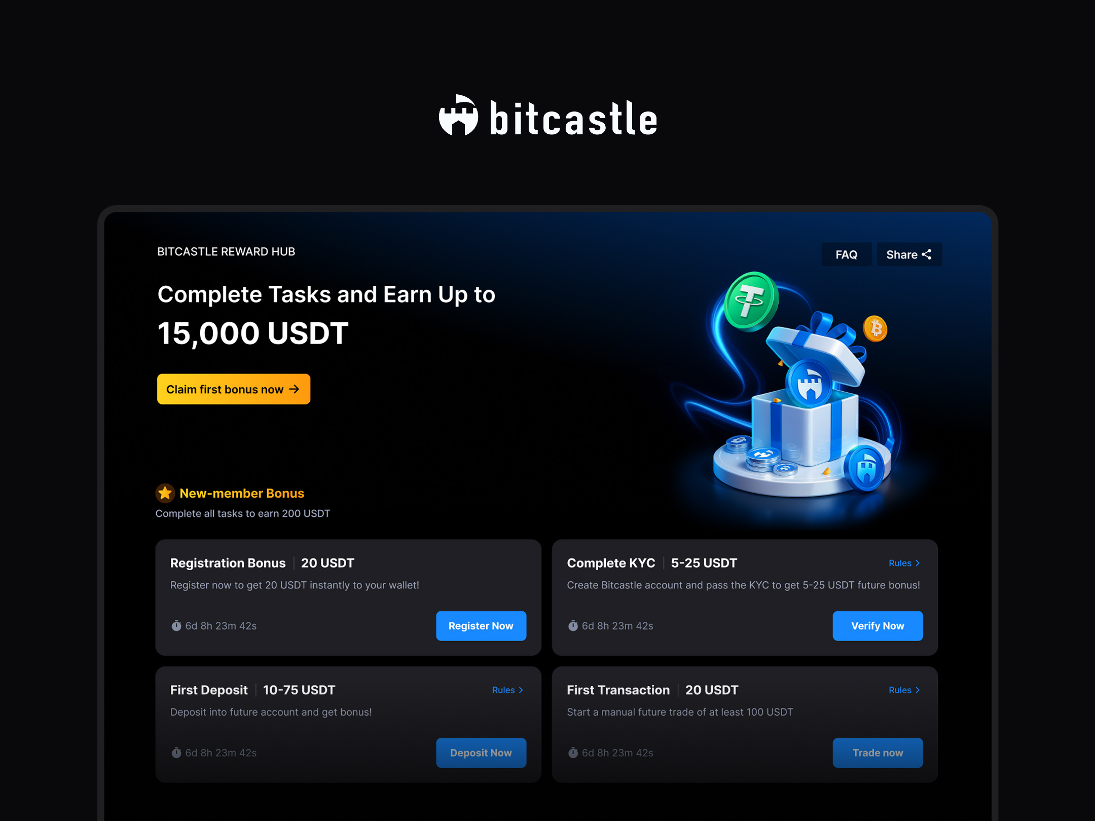 Bitcastle — Reward Hub Improvement case-study cover